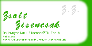 zsolt zisencsak business card